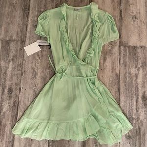 NWT Aritzia Sundays Best new ruffle wrap dress